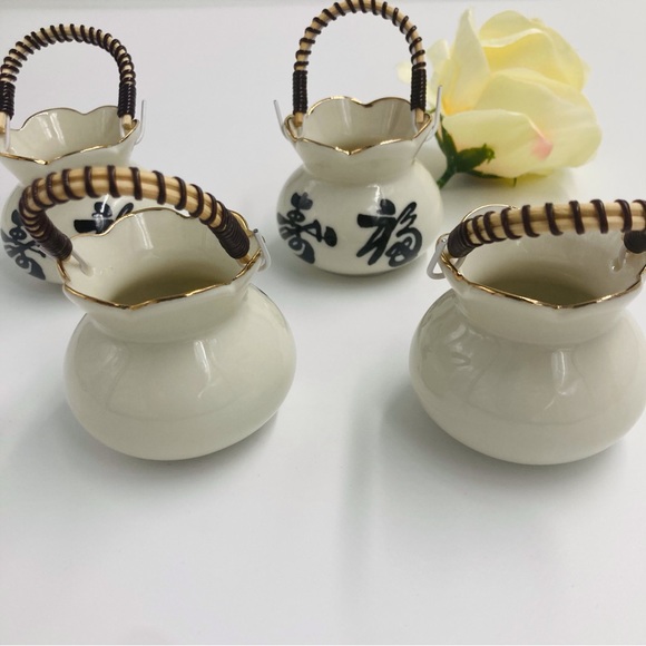 Japanese Miniature Toothpick Holder - Set of 4 - Picture 3 of 5